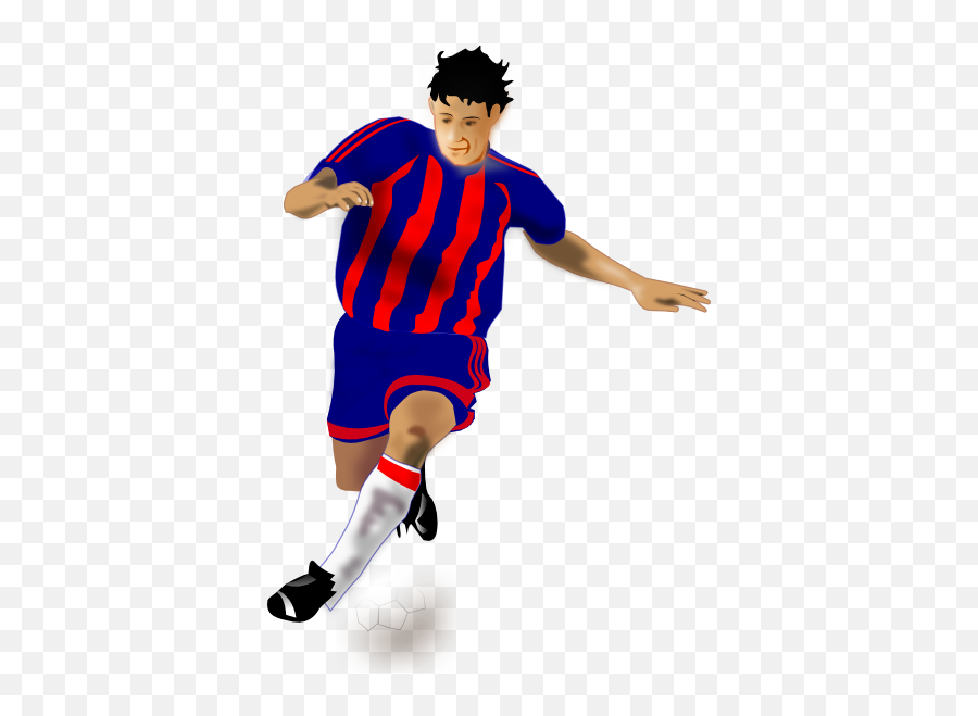 Football Players Clipart Png - Soccer Football Barcelona Clipart Emoji,Soccer Player Clipart