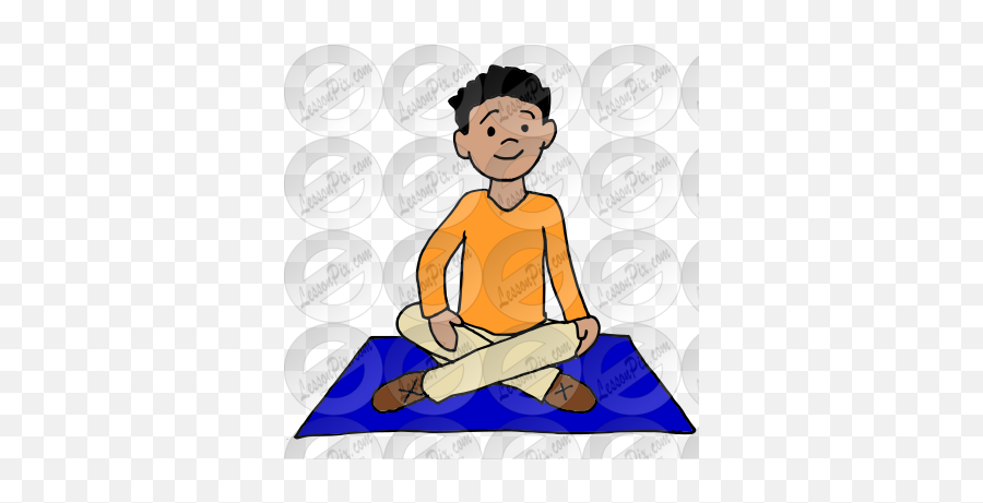 Sit On Mat Picture For Classroom Therapy Use - Great Sit Outline Image Of Sit Emoji,Mat Clipart