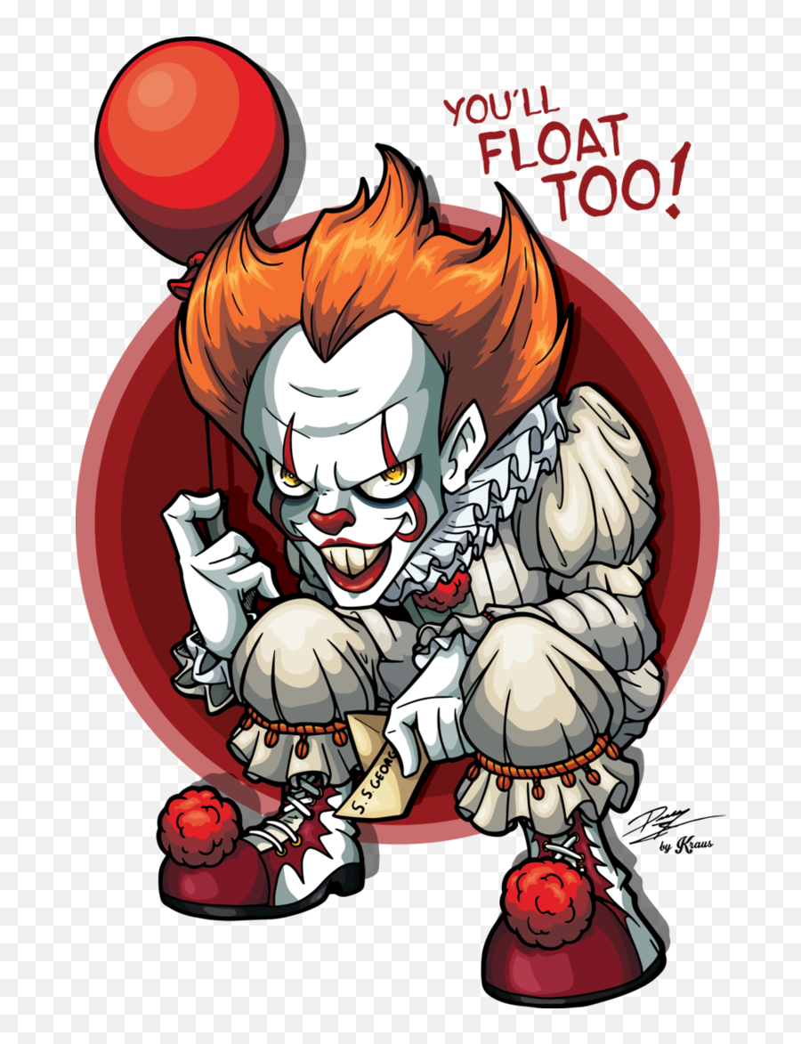 Cartoon Pennywise The Clown - Pennywise Cartoon Emoji,Pennywise Clipart