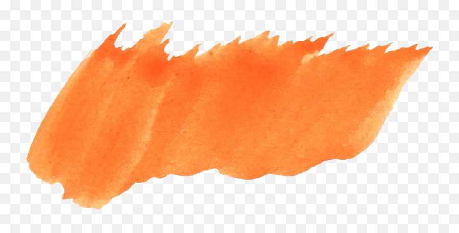 70 Watercolor Brush Stroke Png Transparent Onlygfxcom - Watercolor Brush Stroke Orange Watercolor Png Emoji,Orange Transparent