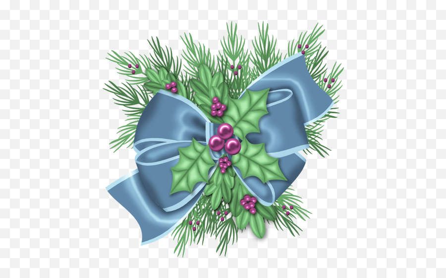Tubes Noel Divers - Lazos De Navidad Png Emoji,Christmas Holly Clipart