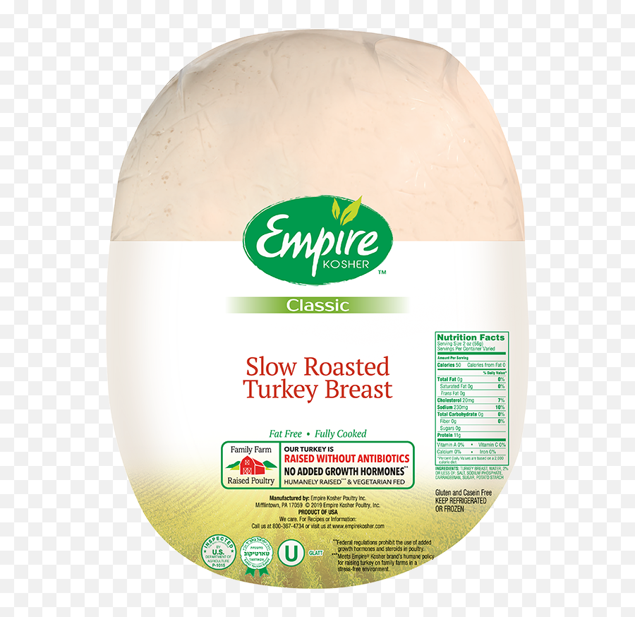 Slow Roasted Turkey Breast Empirekosherpoultry - Language Emoji,Cooked Turkey Png