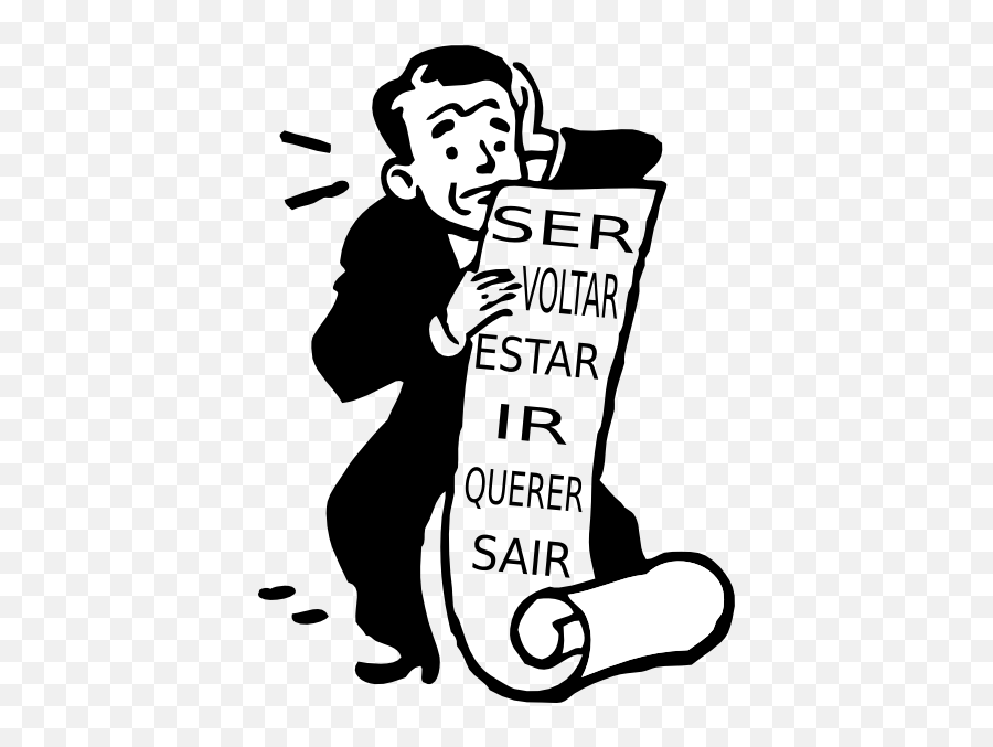 Portuguese Verbs Clip Art At Clker - Pay Your Bills Cartoon Emoji,Verbs Clipart