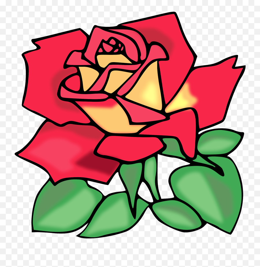 Red Rose Clipart Free Download Transparent Png Creazilla - Rose Clip Art Emoji,Rose Clipart