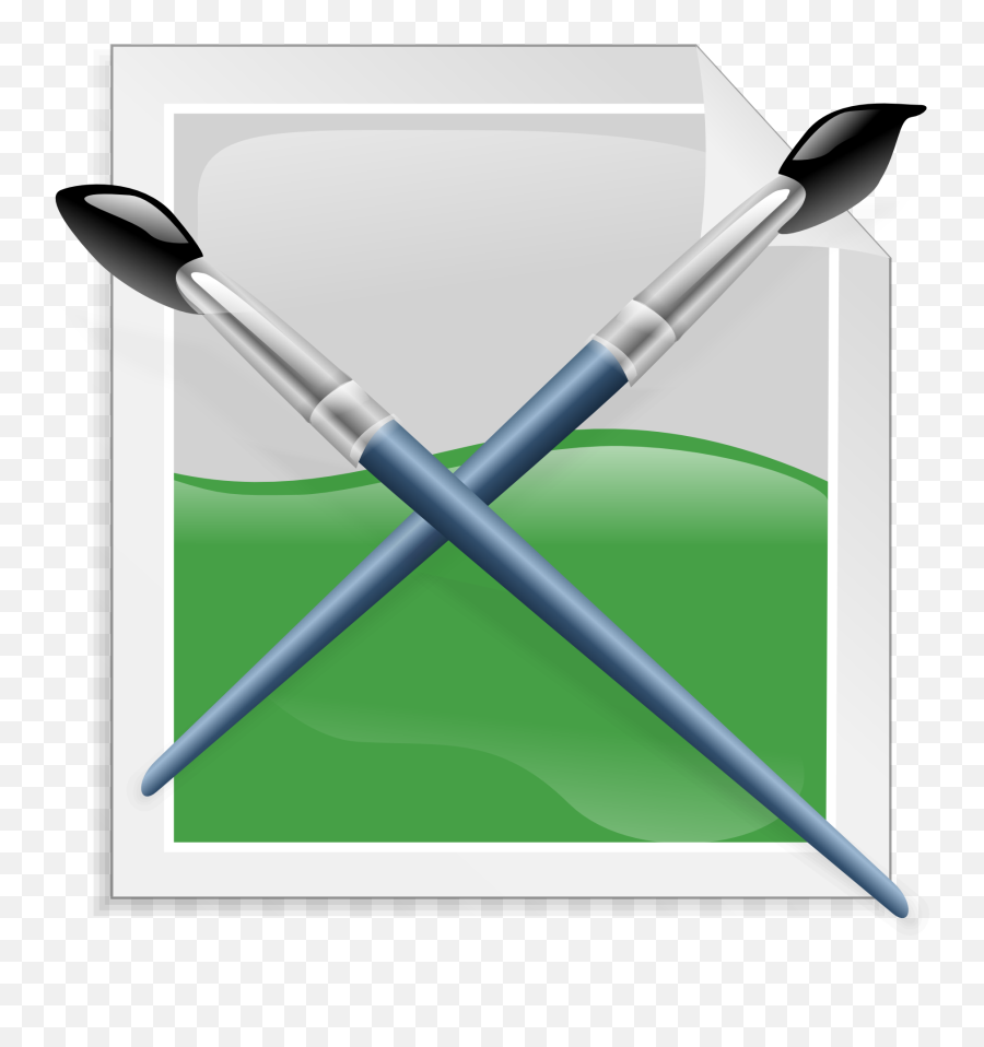 Software Logo With Brushes And Paint Free Image Download Emoji,Brush Logo