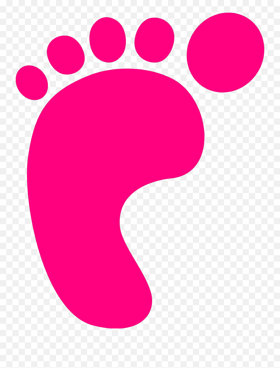 Baby Feet Pink Clip Art At Clker - Pink Baby Foot Png Emoji,Baby Feet Clipart