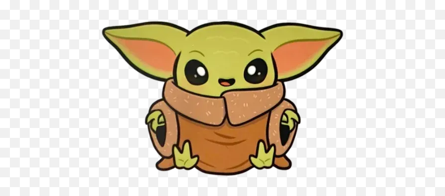 Baby Yoda - Yoda Emoji,Baby Yoda Clipart