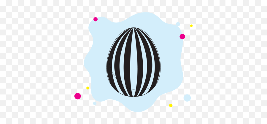 Easter Egg Black Stripes Graphic By Fadhiesstudio Creative Emoji,Black Stripes Png