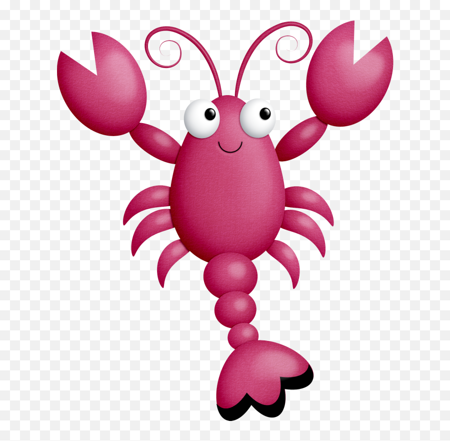 Download Lobster Clipart Pink - Fish Sea Creatures Clipart Emoji,Lobster Clipart