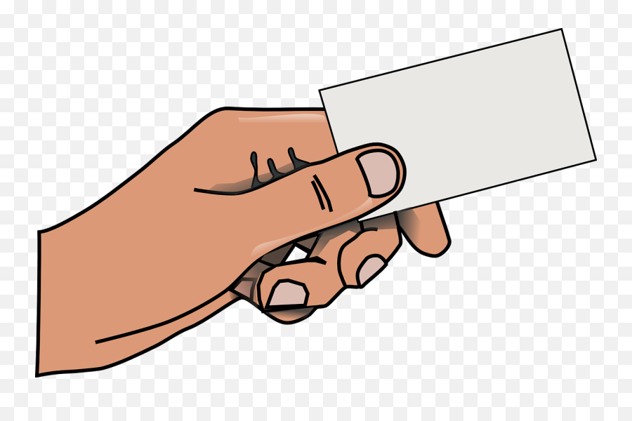 White Sheet In Hand As A Picture For - Clipart Hand Holding A Card Emoji,Hand Clipart