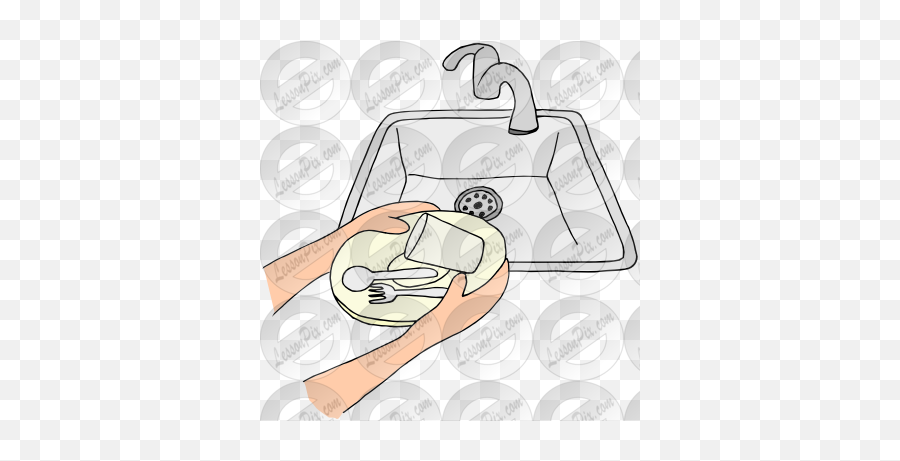 Put Dishes In Sink Clipart - Put Dishes In Sink Clipart Emoji,Sink Clipart