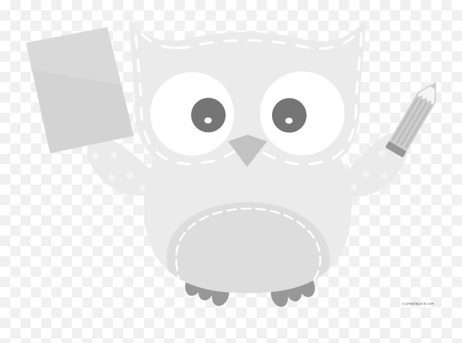 Math Owl Clipart Transparent Png Image - Dot Emoji,Owl Clipart Black And White