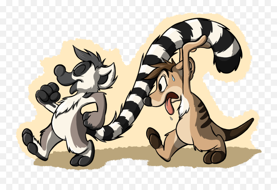 Download Lemur Clipart Chibi - Ring Tailed Lemur Drawing Png Cartoon Draw Ring Tailed Lemur Emoji,Draw Clipart