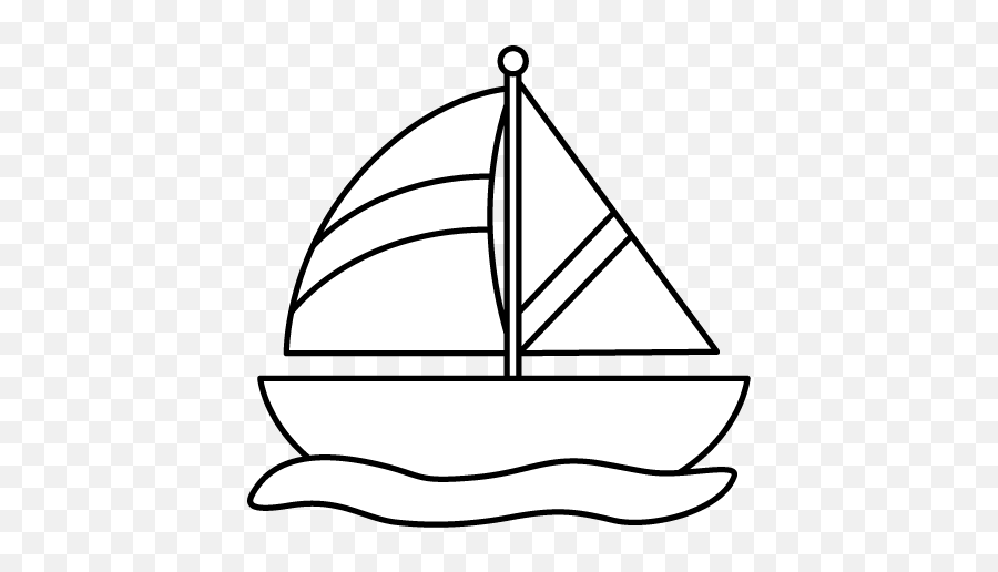 Boat Black And White Png Files - Boat Clipart Black And White Emoji,Boat Clipart