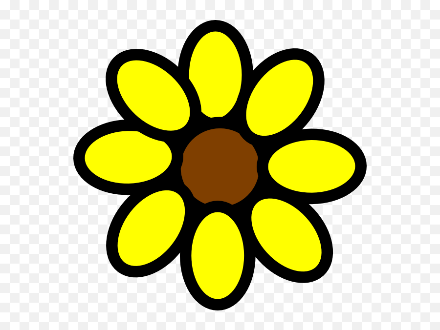 Sunflower Clipart 2 3 - Clipartbarn Bunga Matahari Kartun Vektor Png Emoji,Sunflower Clipart