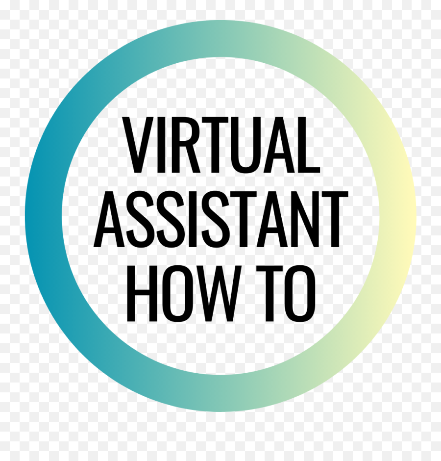 Virtual Assistant How To - Dot Emoji,Virtual Assistant Logo