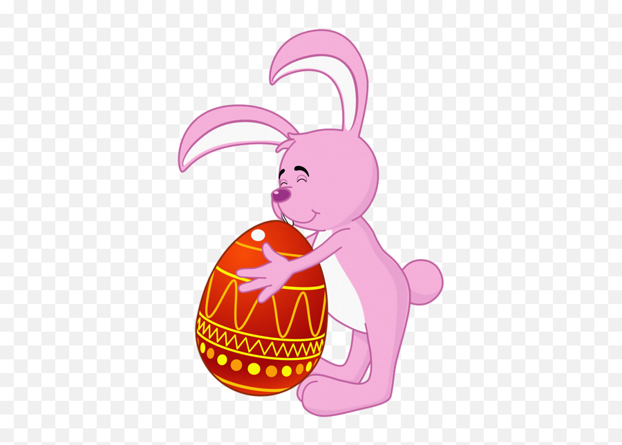 Easter Bunny Transparent Png Clipart - Pink Easter Bunny Cartoon Emoji,Bunny Transparent