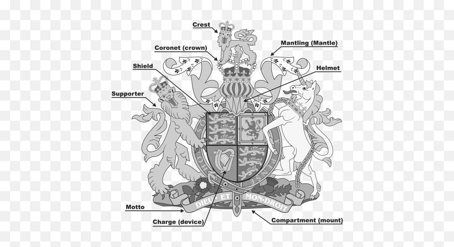 Heraldry Lion King Tattoo Coat Of Arms Family Crest Symbols - British Emblems Emoji,Lion Crest Logo