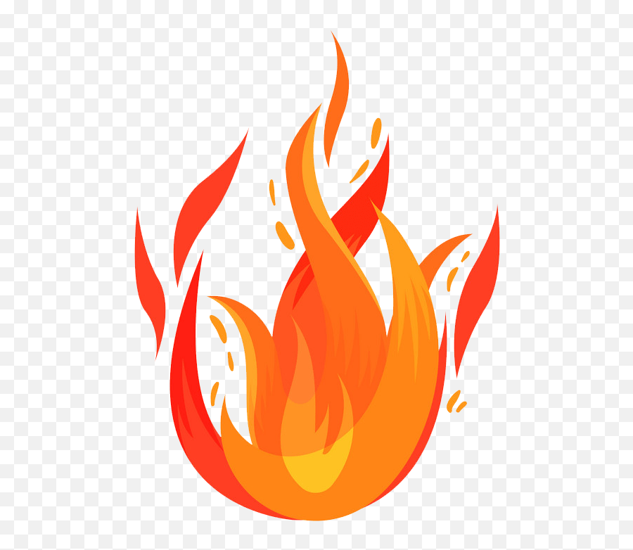 Fire Clipart Transparent 3 - Clipart World Cartoon Flames Png Emoji,Fire Clipart