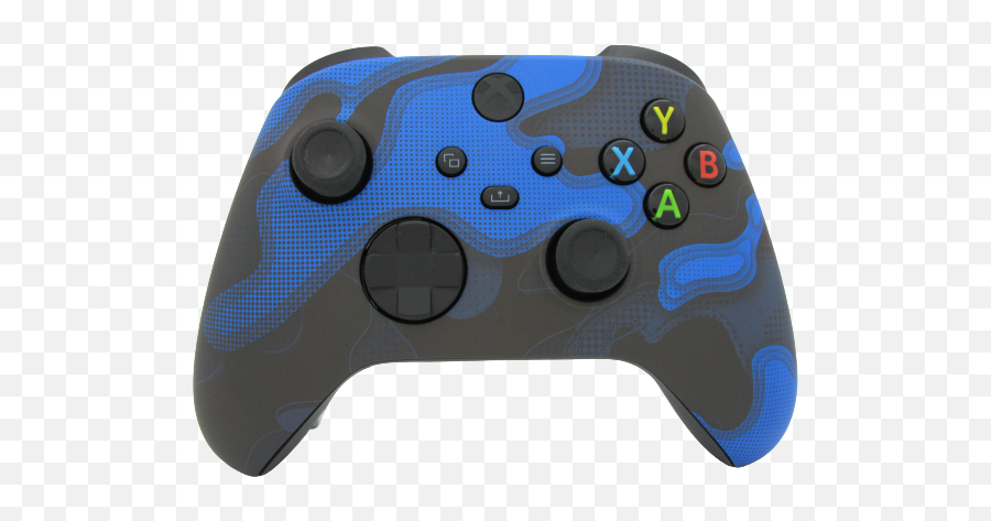 Blue Black Camo Blue Xbox X S Wireless Controller Emoji,Xbox Controller Transparent Background