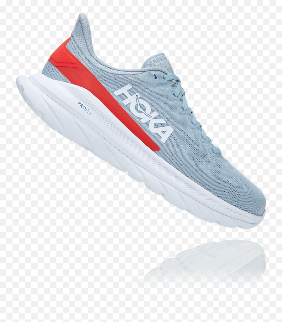 Hoka Menu0027s Mach 4 Road Running Shoes In Blue Fogfiesta Emoji,Red Fog Png