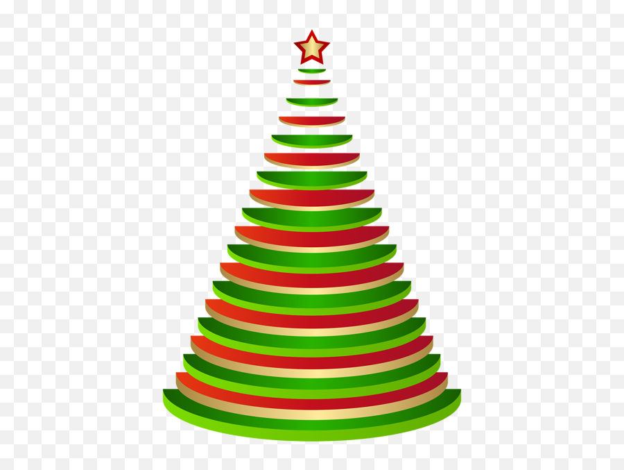 Decorative Christmas Tree Png Clip Art - Christmas Tree Cone Clip Art Emoji,Christmas Tree Png