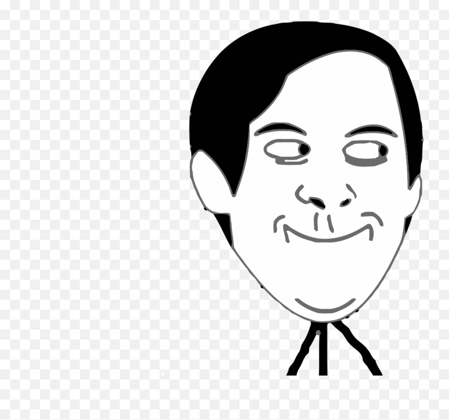 Yao Ming Face Ew - Troll Face Meme Full Size Png Download Emoji,Angry Troll Face Png