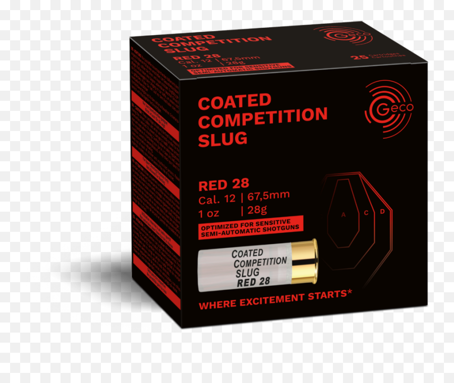 Geco Coated Competition Slug Red 28 12675 Geco Emoji,Slug Png