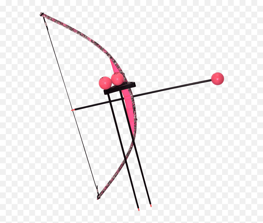 Pink Camo Toy Bow And Arrow Trainer - Bullseye Bow Emoji,Pink Bow Transparent