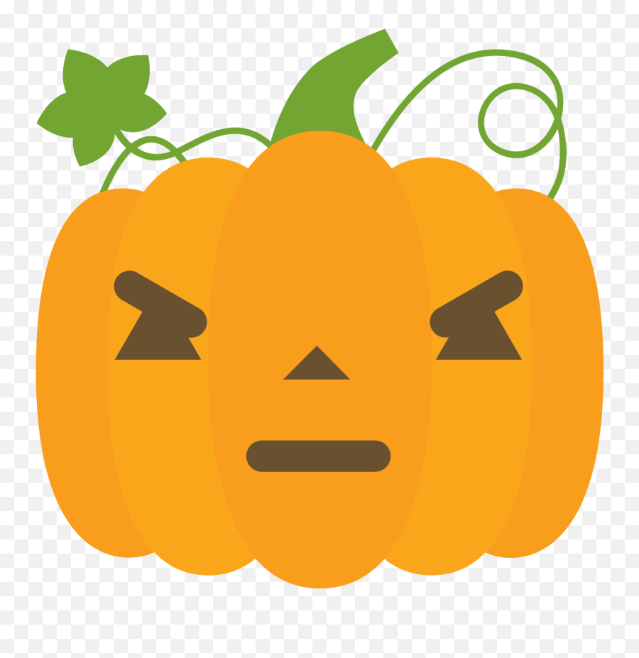 Free Emoji Pumpkin Angry Png With - Pumpkin,Pumpkin Transparent