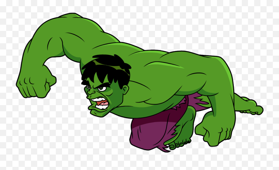 Cartoon Hulk Clipart Transparent - Phineas Y Ferb Version Marvel Emoji,Hulk Clipart