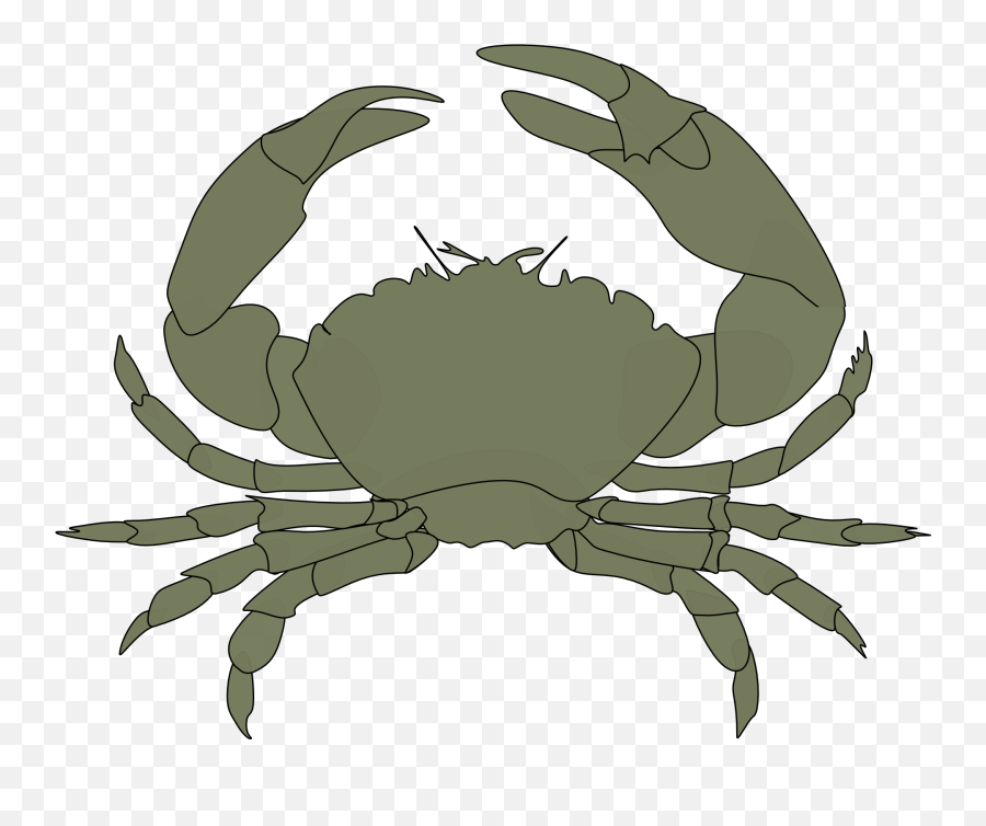 Grey Crab Clipart Free Image - Dungeness Crab Clipart Emoji,Crab Clipart