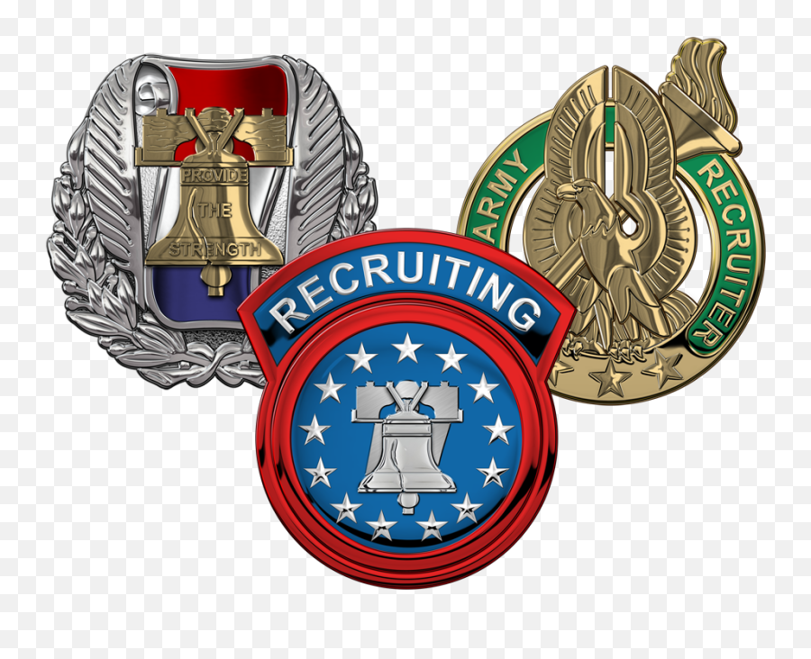 Military Insignia 3d United States Army Recruiting Command - Us Army Recruiting Command Emoji,United States Army Logo