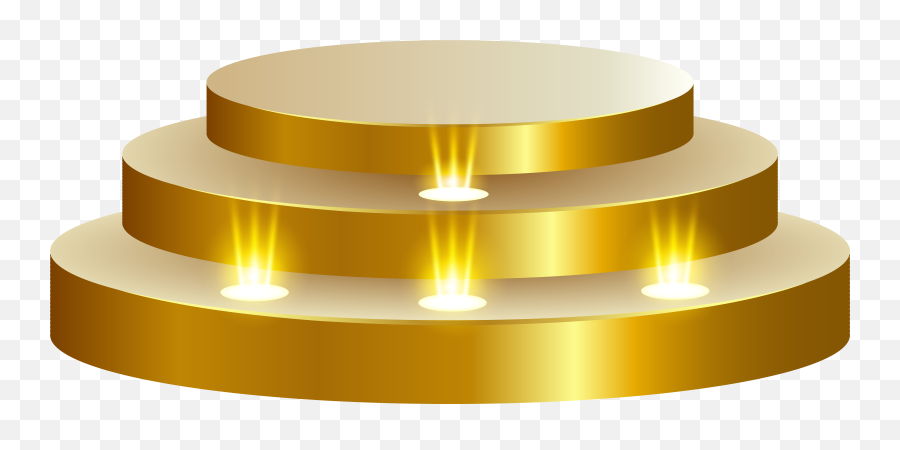Gold Speakers Png - Podium Png Emoji,Transparent Background Png