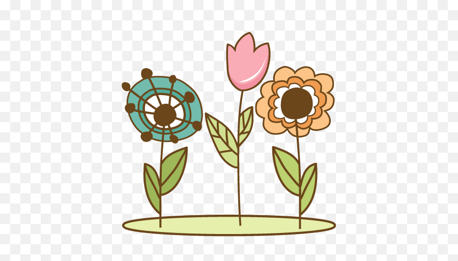 Doodle Flowers Clip Art - Clip Art Library Flowers Clipart Doodle Emoji,Doodle Clipart