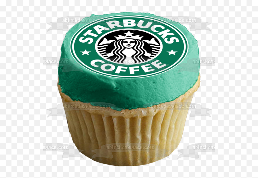 Starbucks Coffee Logo Edible Cake - A Birthday Place Emoji,Starbuck Coffee Logo