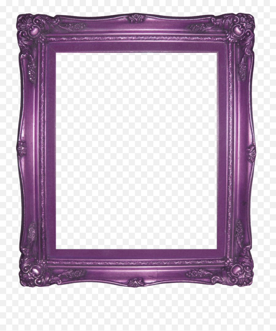 Download Purple Wooden Photo Frame Clipart Picture Frames - Horizontal Emoji,Picture Frame Clipart