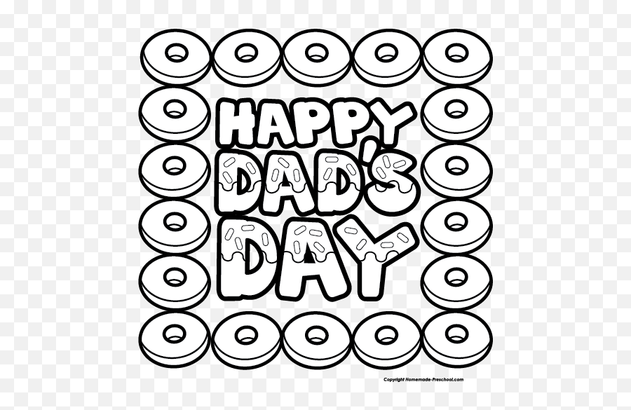 Free Fathers Day Images Emoji,Donut Clipart Black And White