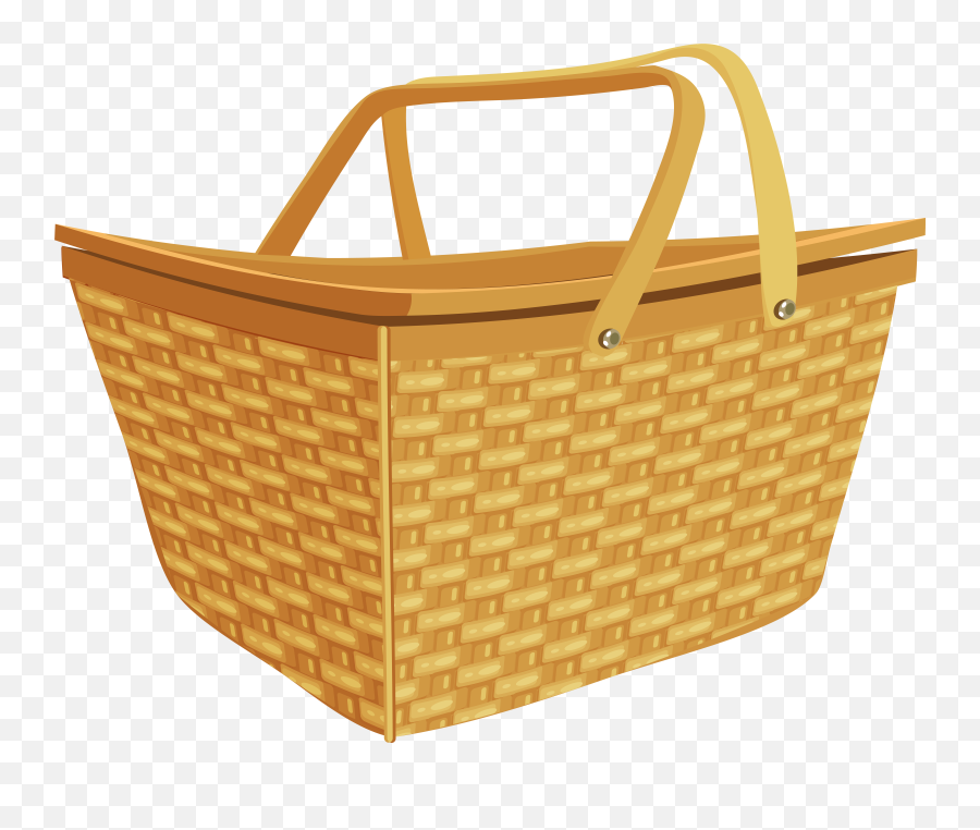 Download Picnic Basket Png Clip Art Emoji,Basket Clipart