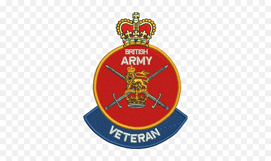 British Army Veteran Embroidered Badge Emoji,British Army Logo