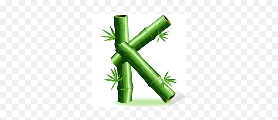 Bambù Lettera K - Bamboo Logo Sign Letter Kvector Sticker Emoji,Letter K Logo