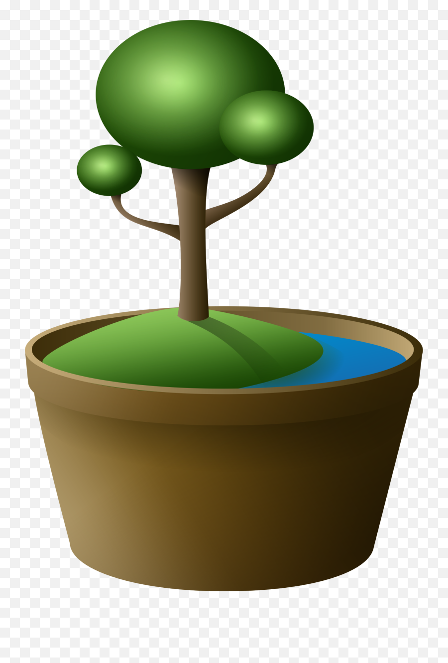Tree In Pot Clipart Transparent Png - Stickpng Tree Pot Transparent Cartoons Emoji,Pot Clipart