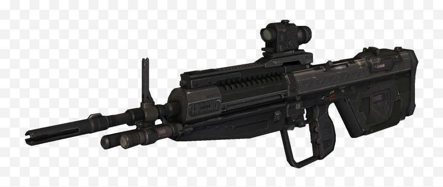 Download Machine Gun Clipart Profile - Halo Reach Dmr Png Weapons Emoji,Halo Clipart