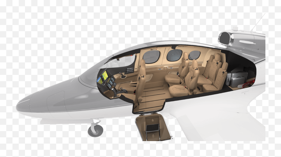 Vision Jet Cirrus Aircraft - Inside Cheapest Private Jet Emoji,Jet Clipart