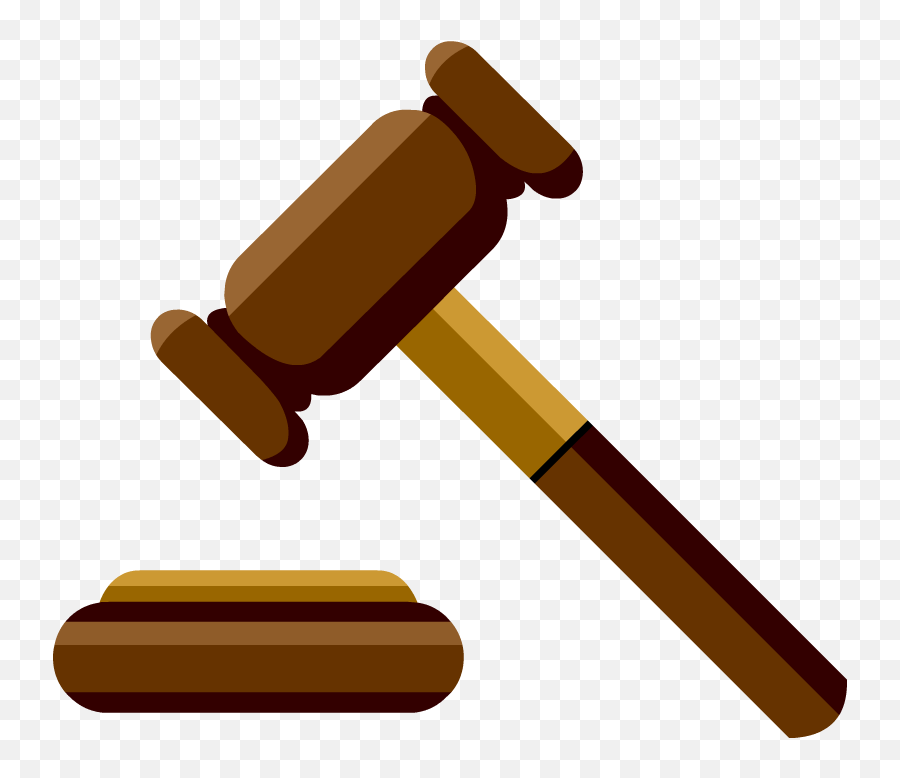 Clipart Hammer Law - Court Clipart Emoji,Law Clipart