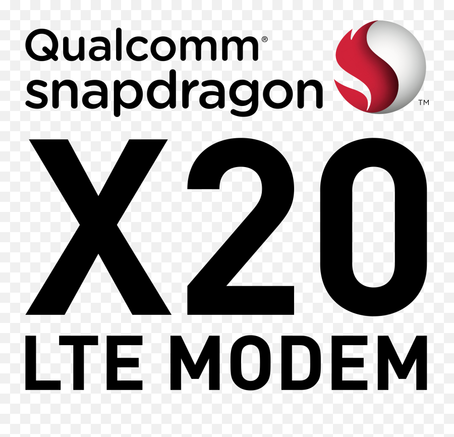 Snapdragon X20 Lte Modem Png Download - Snapdragon Emoji,Qualcomm Logo