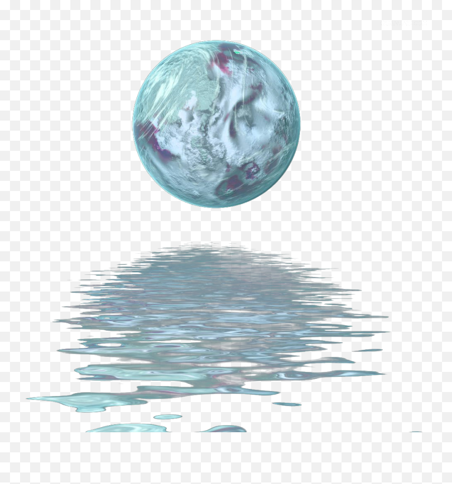 Download Water Picsart Sticker Planet - Picsart Water Waves Png Emoji,Reflection Clipart