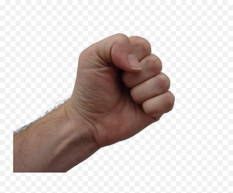 Clenched Human Fist - Transparent Fist Punch Png Emoji,Fist Png