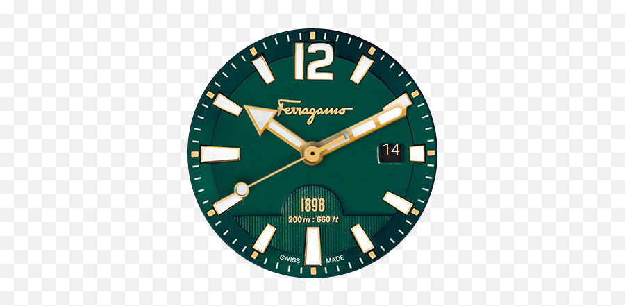 Salvatore Ferragamo Green U2013 Watchfaces For Smart Watches - Salvatore Ferragamo Watches Sport Emoji,Ferragamo Logo