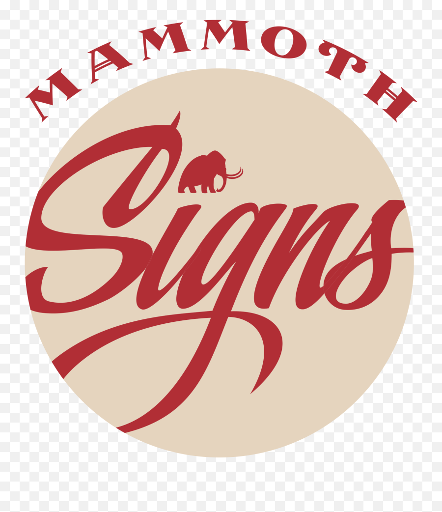 Mammoth Handcrafted Signs The Garage - Language Emoji,Mammoth Logo